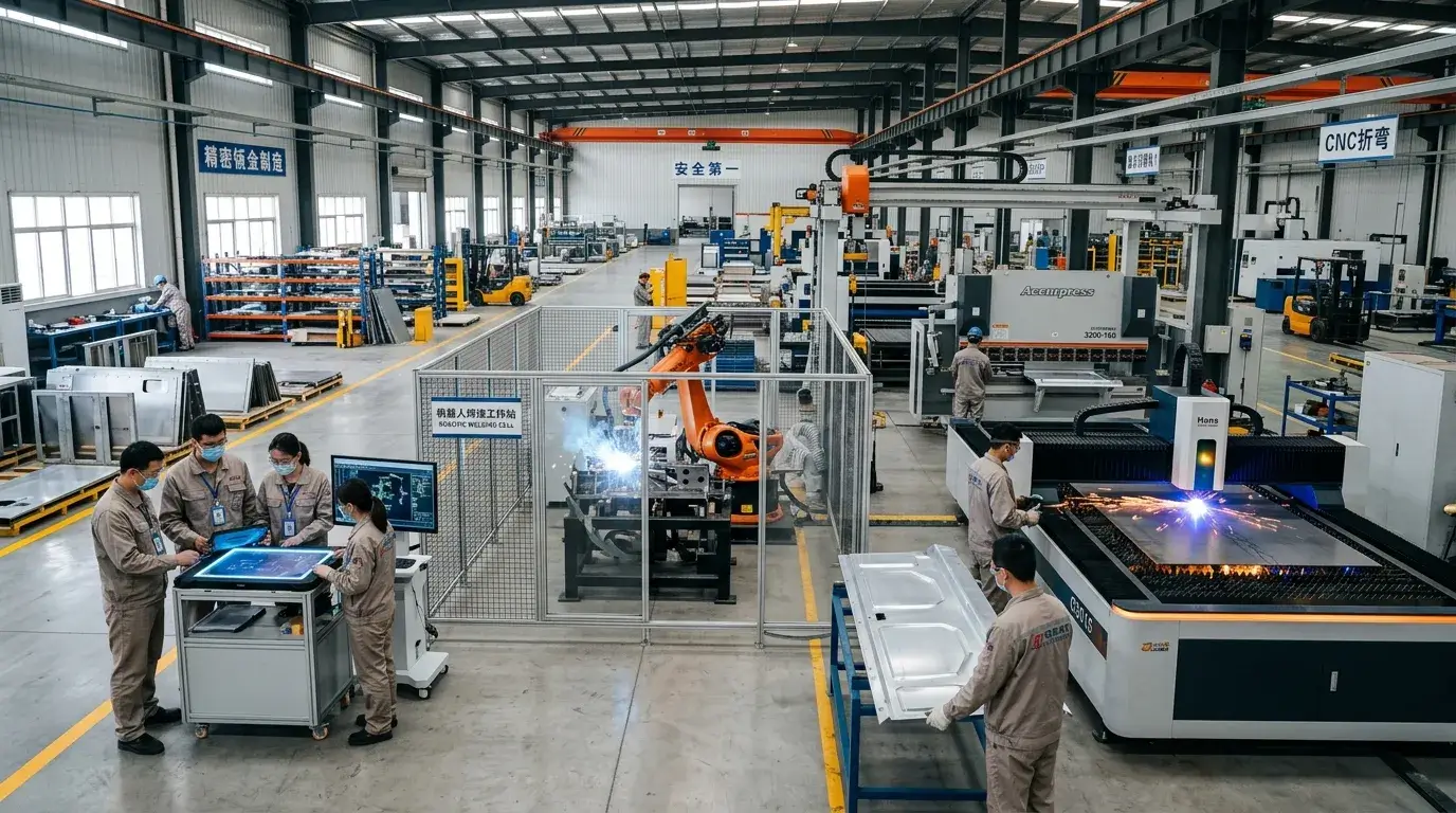 China Sheet Metal Factory China custom sheet metal fabrication factory with CNC laser cutting machines