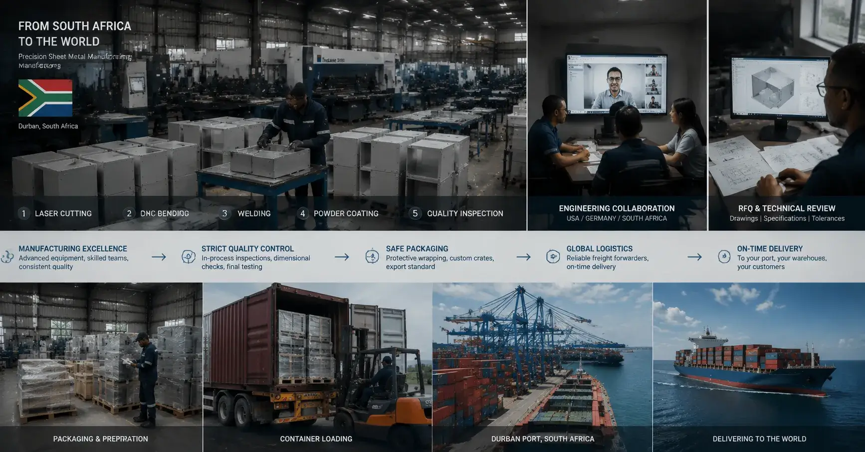 Global sheet metal supply chain and manufacturing partnership