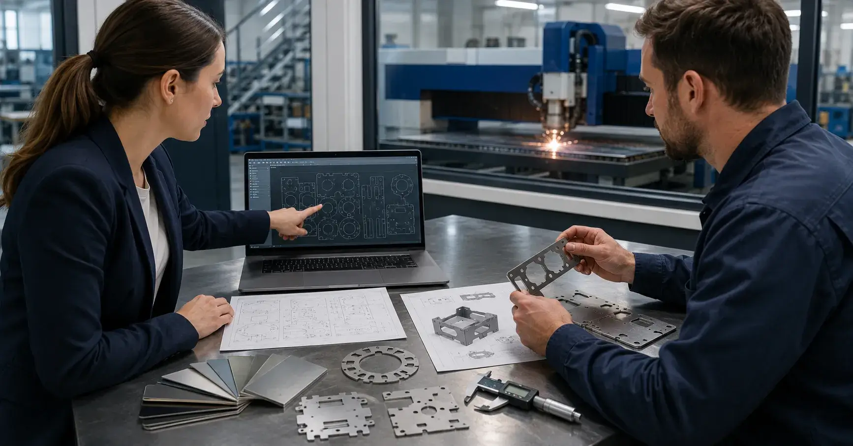 Laser Cutting Buyer Questions Laser-cut samples with CAD files and material specifications