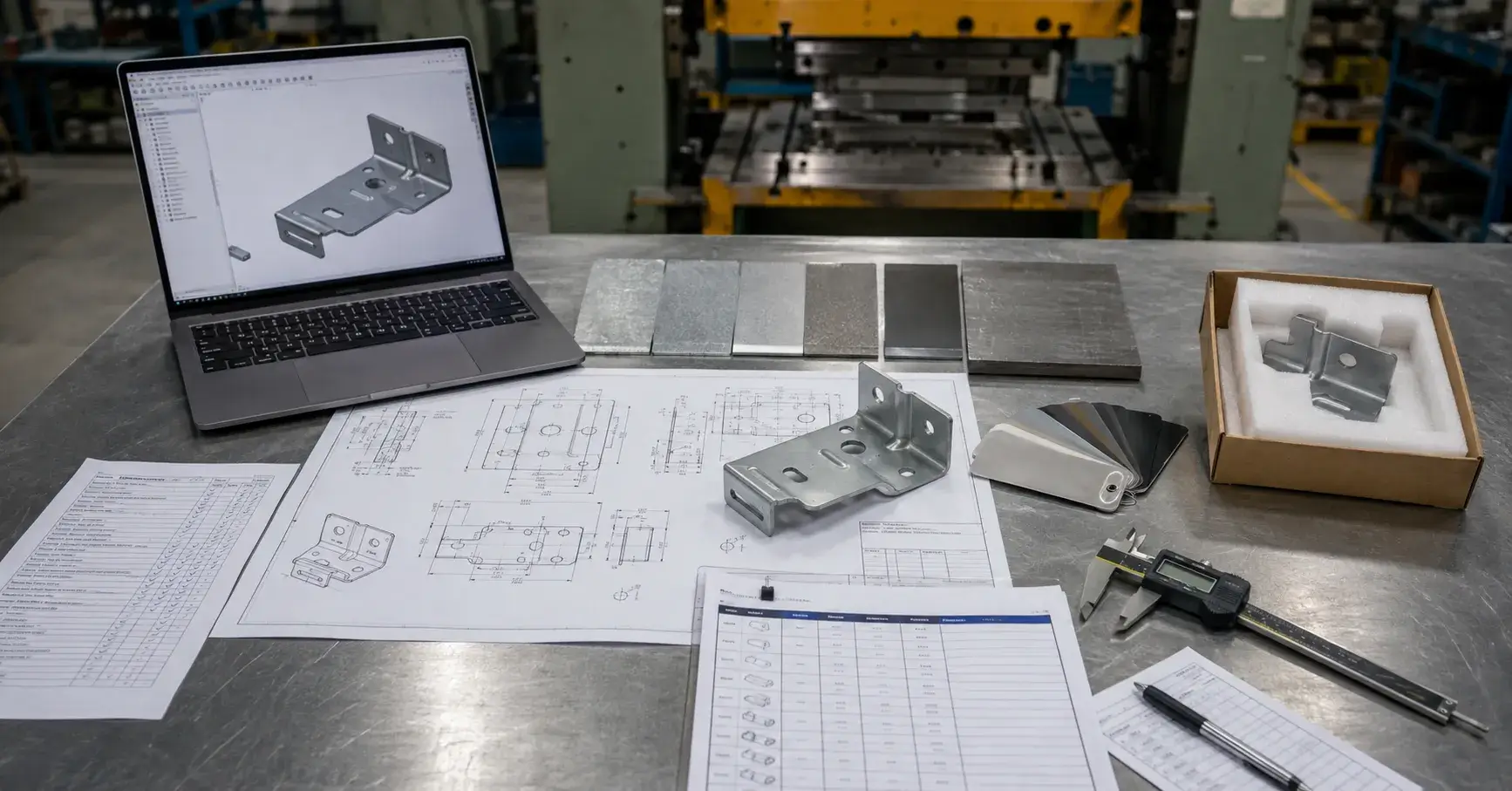 Complete Metal Stamping RFQ Complete stamping RFQ with drawings, CAD model, samples, and materials