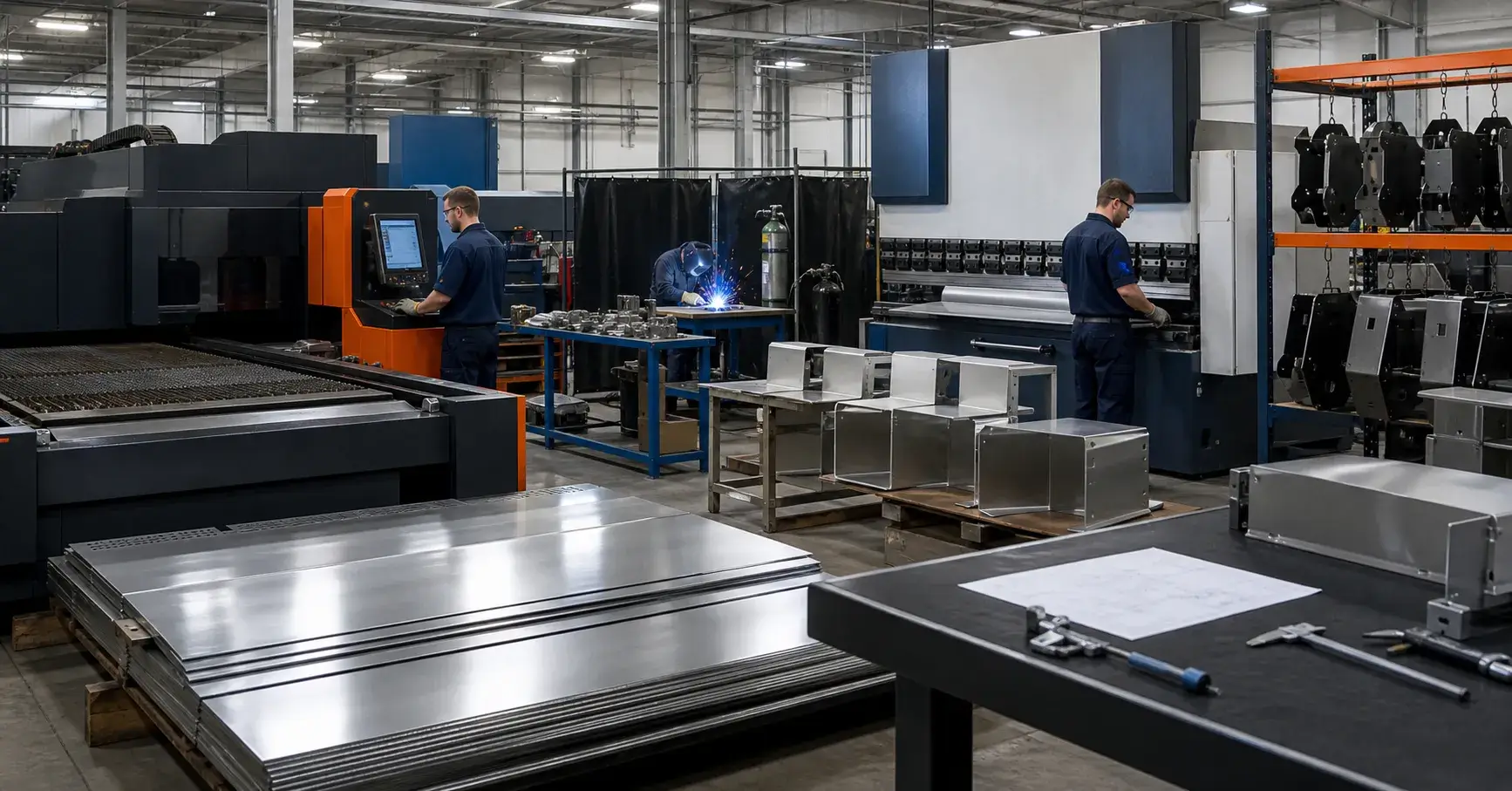 Fabrication Process Overview Sheet metal fabrication process from cutting to assembly
